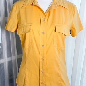 Moschino Yellow Casual Button Down Shirt Vintage 1990’s